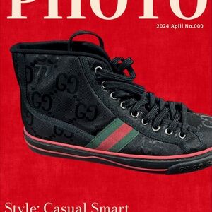 Authentic Gucci 1977 Off The Grid GG Monogram High Top  Sneaker US 9